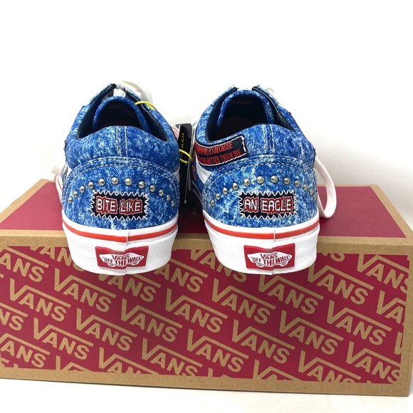 VANS Old Skool Shoe Cobra Kai Multi Canvas Sneakers Low Women's Size VN0A3WKT6GL - Picture 5 of 13